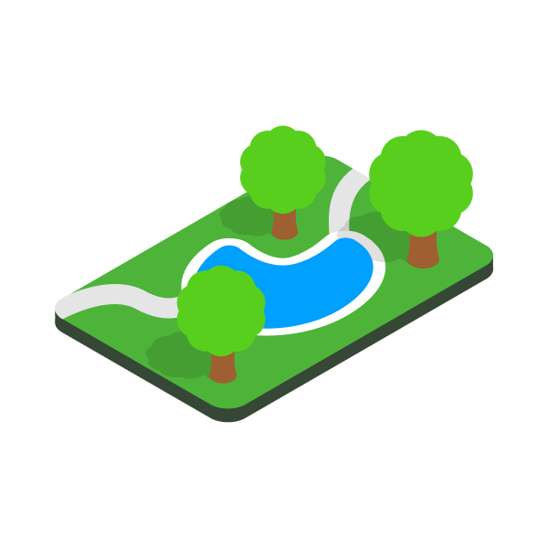 park-isometric icon